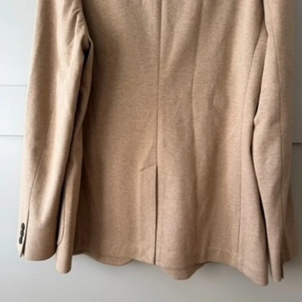 J. Crew Knit Thompson Blazer Jacket Mens Sz 44R Tan Camel Button Patch NEW $398
